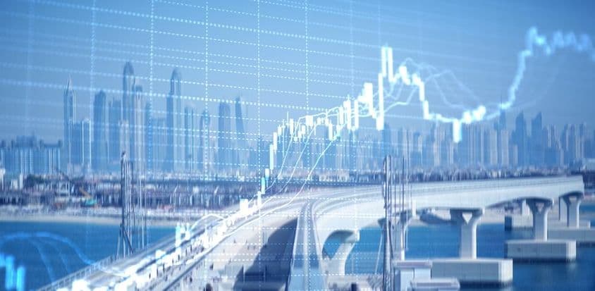 Дубай Марина, график роста