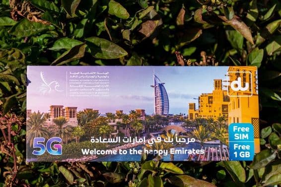 Пакет SIM-карты для туристов в Дубае.
