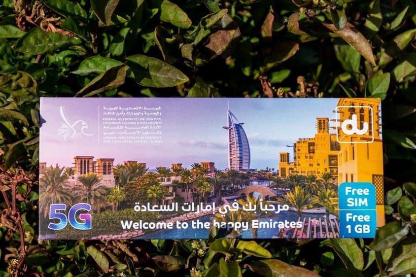 Пакет SIM-карты для туристов в Дубае.