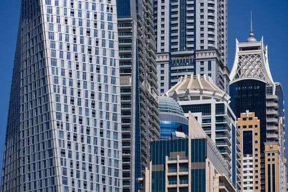 Небоскребы в Дубае.