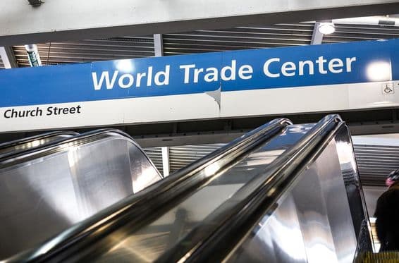 Станция метро World Trade Center в Дубае.
