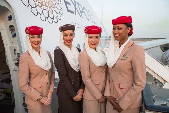 Члены экипажа авиакомпании Emirates.