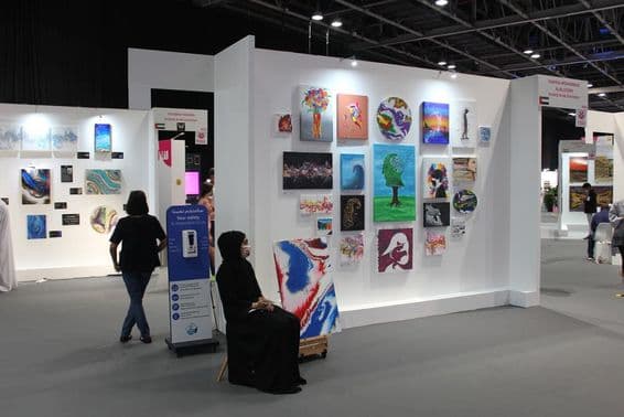 Публичное выставочное пространство на выставке World Art Dubai.