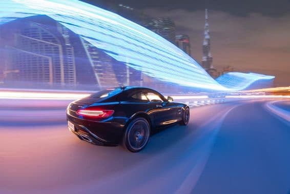 Изображение задней части автомобиля Audi R8.