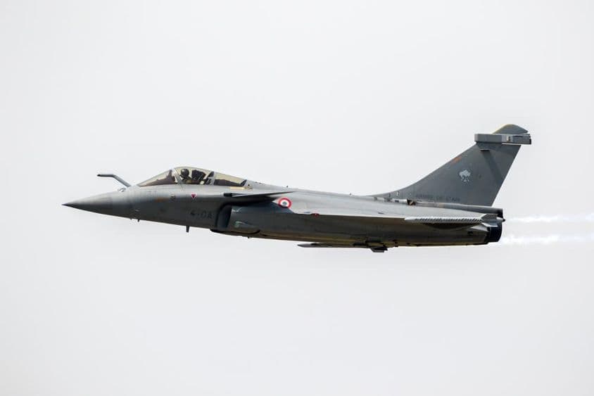 Истребитель Dassault Rafale ВВС Франции.