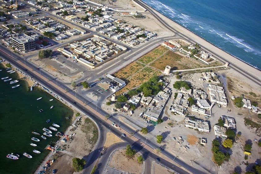 Виды с воздуха на Умм-Аль-Кувейн.