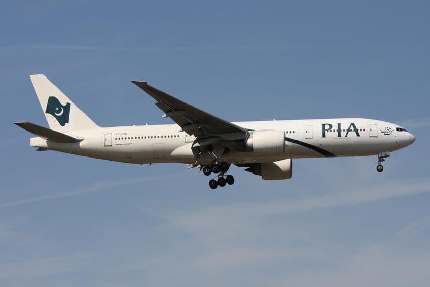 PIA Pakistan International Airlines Boeing 777-200 с регистрацией AP-BGL.