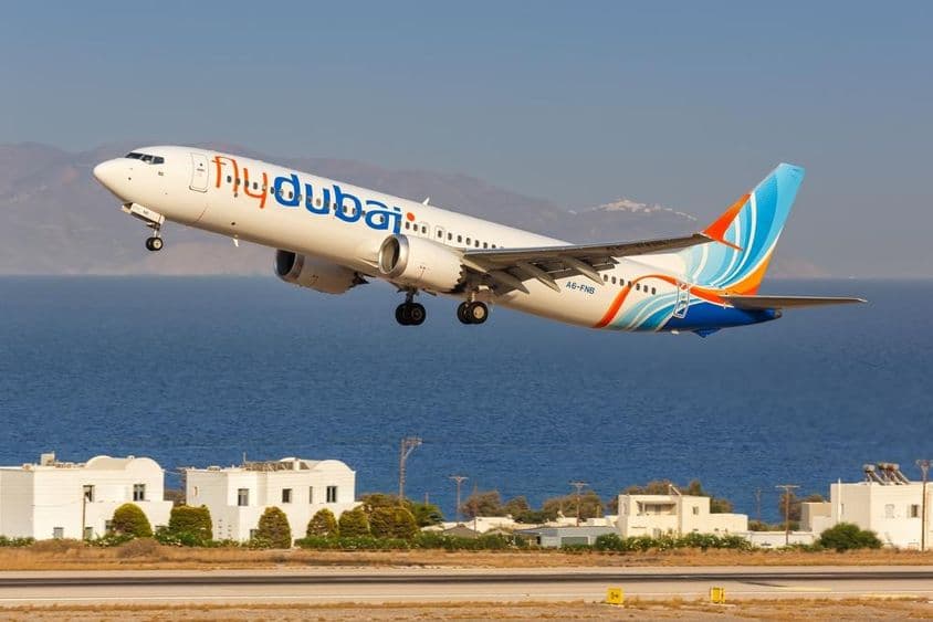 Самолет FlyDubai Boeing 737 MAX 9.