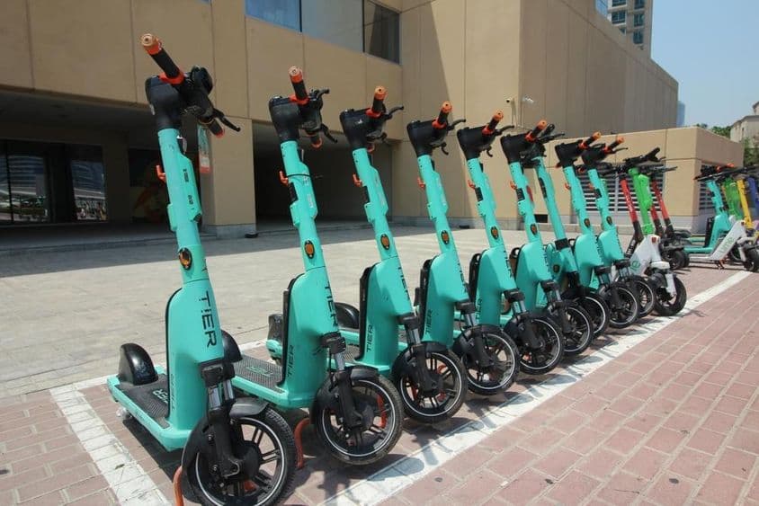 Аренда э-скутера РТА в Дубае. Careem BIKE.