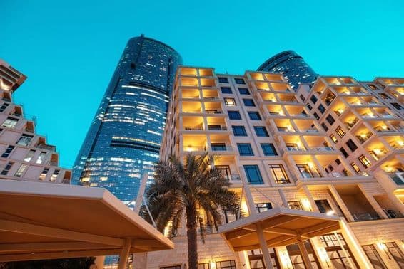 Абу-Даби, Объединенные Арабские Эмираты: Современные жилые здания.