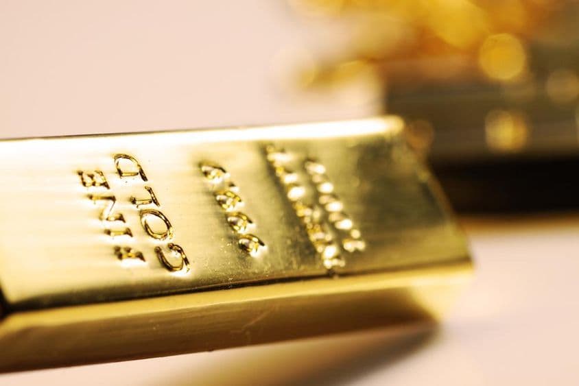 Слоеные слитки чистого золота 999,9.