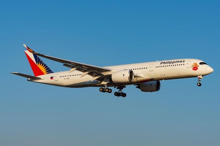 Авиалайнер Airbus A350-900 компании Philippine Airlines.
