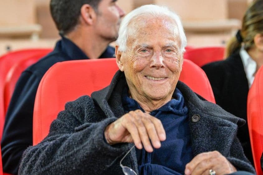 Джорджо Армани на матче Евролиги по баскетболу.