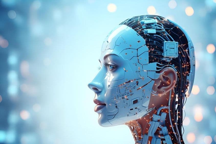 Утонченное роботическое устройство, управляемое искусственным интеллектом.