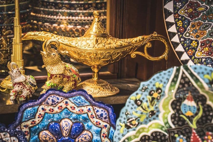 Арабский рынок золота в Старом Дубае.