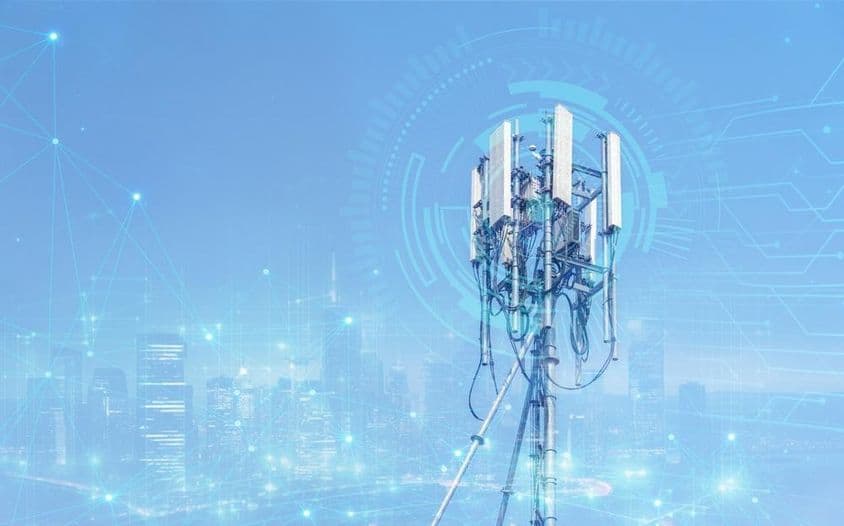 Мобильная башня с сетью 5G.