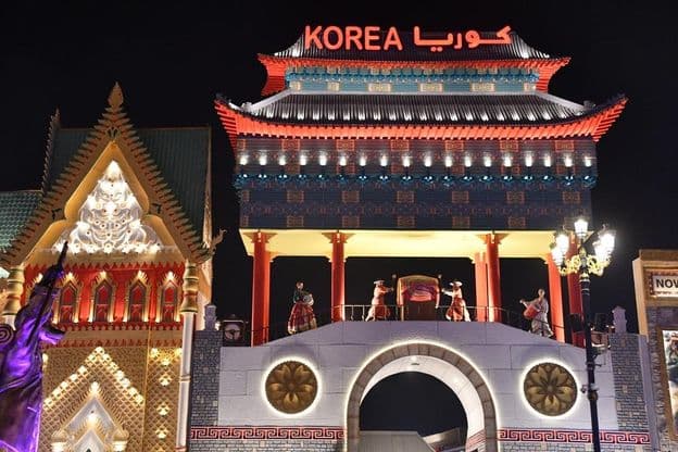 Корейский павильон в Global Village, Дубай, Объединенные Арабские Эмираты.