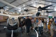 Стенд Joby Aviation на международном авиашоу в Фарнборо в пятницу.