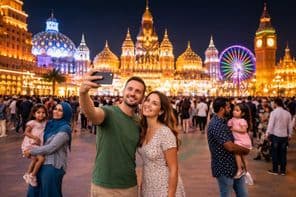 Красочный вечер в Всемирной деревне