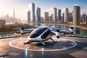 Аэротакси Шарджи: eVTOL на вертипорте
