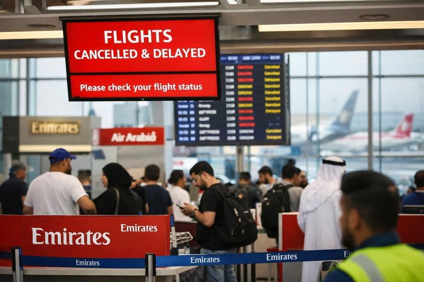 Отмена рейсов из-за закрытия воздушного пространства