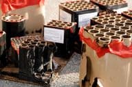 Отходы от использованных фейерверков