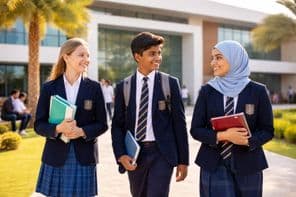 Учащиеся международной школы вместе