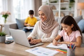 Удалённая работа на дому с семьёй вместе