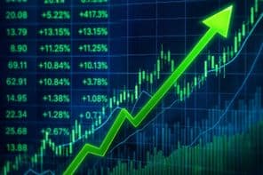 График растущего тренда фондового рынка